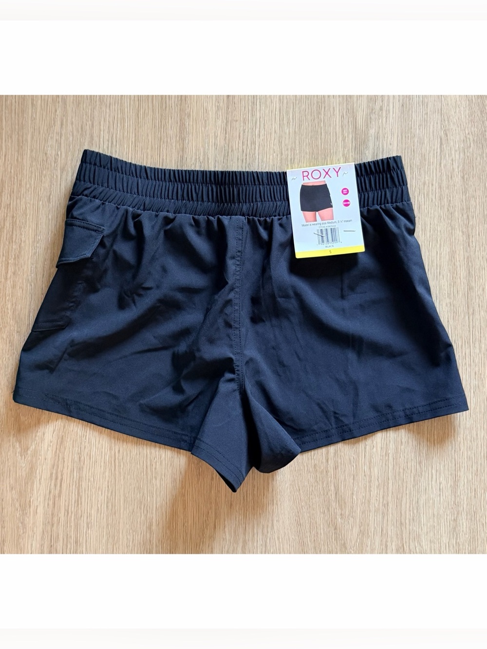 🆕 NWT Roxy Black Board Shorts UPF 50+ in size Small - Picture 5 of 11